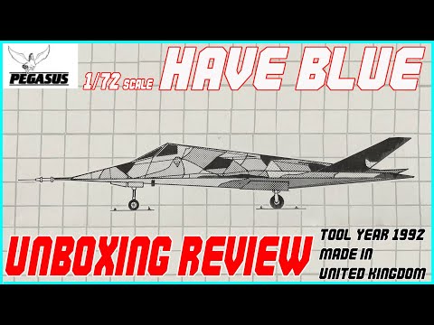 PEGASUS 1/72 LOCKHEED HAVE BLUE UNBOXING REVIEW