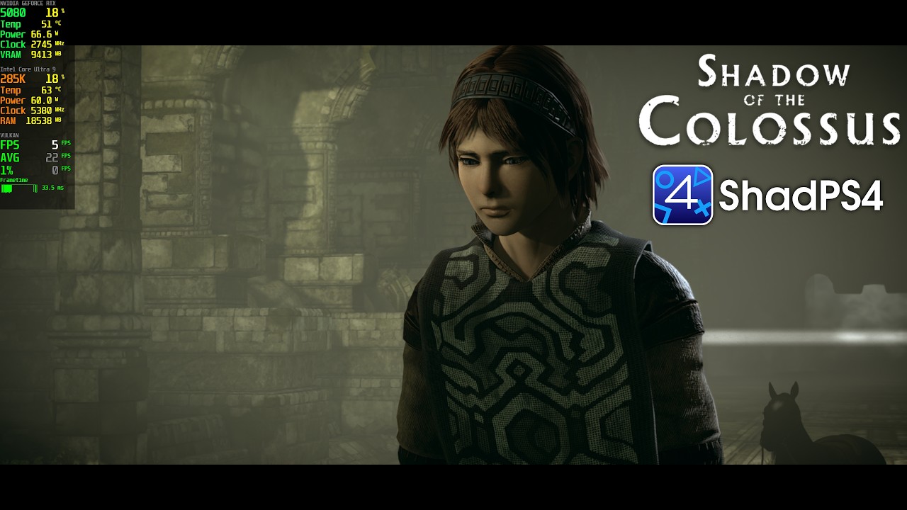 Shadow of the Colossus Remake Gameplay | ShadPS4 0.19.1 WIP PS4 Emulator PC