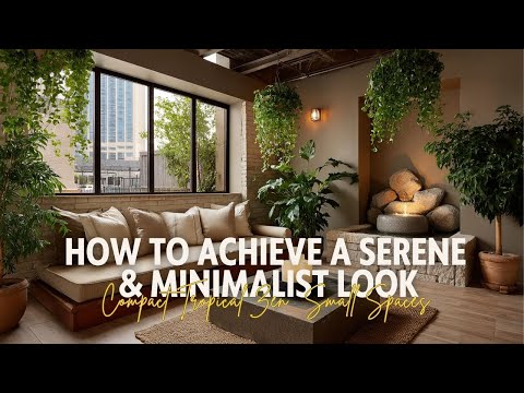 Compact Tropical Zen  How to Achieve a Serene & Minimalist Look in Small Spaces