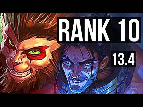 WUKONG vs SYLAS (JNG) | Rank 2 Wukong, 7/1/7, Rank 10, Godlike | KR Challenger | 13.4