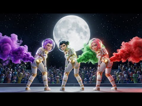 🚀😱 Huntrix Joins the MOON Fart Championship! | Who Wins: Rumi, Mira or Zoey? – KPOP Demon Hunters