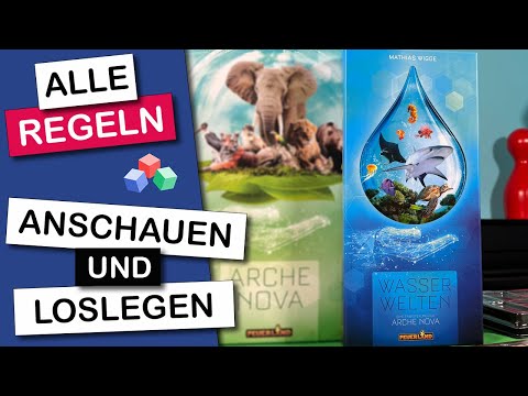 Wasserwelten Erweiterung Arche Nova - Brettspiel Anleitung - Alle Regeln