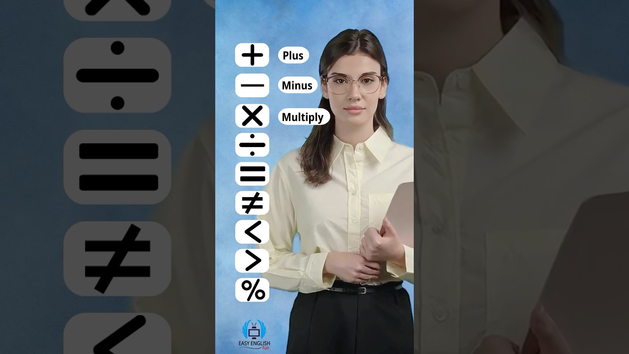 Basic Math Vocabulary in English #shorts #english