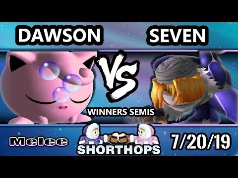 Short Hops 4 SSBM - Seven (Sheik) Vs. Dawson (Jigglypuff) Smash Melee Winners Semis