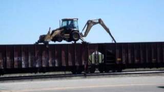 preview picture of video 'Unloading Ties in Shelby'