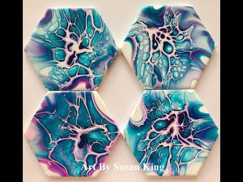 (238) Acrylic Fluid Painting Awesome Bloom Technique