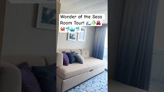 Room Tour! ✨🎀 #wonderoftheseas #royalcaribbean #cruise #roomtour