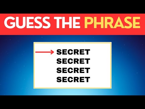 Guess The Phrase Quiz Pt.1 | Guess The Word Quiz🧠🤔 - Easy Medium Hard