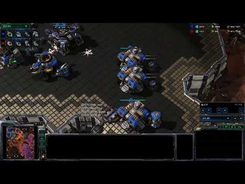 Maru 's watching replay Special vs True (TY's 3CC BC build vs mass queens zerglings)