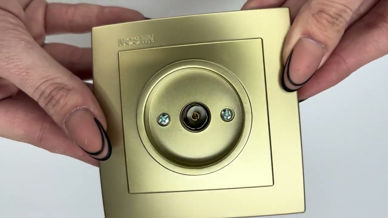 Розетка концевая телевизионная NILSON Touran Золото 24151029