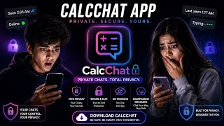 CalcChat App Complete Demo 🚀 | Hidden Chat, Voice & Video Call, Groups, Status & More