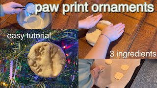 DIY Paw Print Ornaments | Petmas 2022