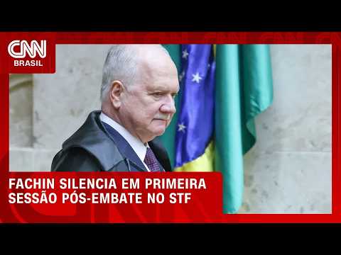 Fachin silencia sobre crise no STF em 1ª sessão pós-embate entre ministros | CNN NOVO DIA