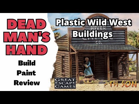 DEAD MANS HAND: Plastic Wild West Building - Build, Piant & Review
