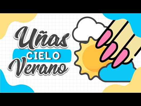 UÑAS NUBES + DEGRADADO 🌤️ Ideas con Placas y Sellos para Uñas 💅🏼