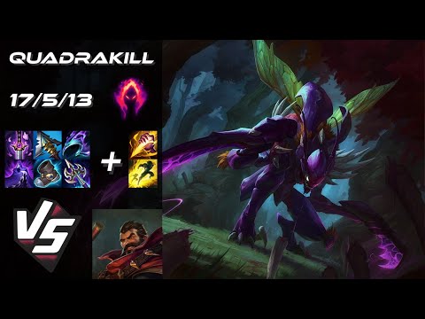 JUNGLE Kha'Zix vs Graves [QUADRAKILL] - NA Grandmaster Patch 14.19