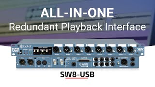 Radial SW8 USB - Switcher automatique 8 canaux et 2 interfaces USB - Video
