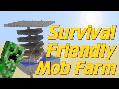INSANE SURVIVAL MOB GRINDER: Minecraft Tutorial