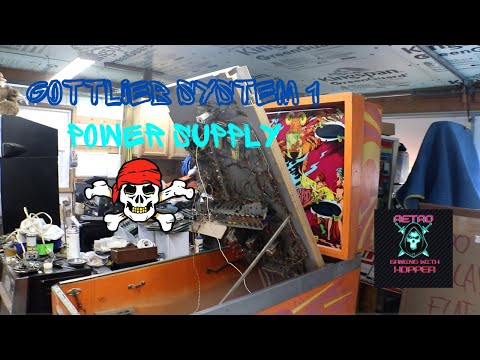 Gottlieb System 1 Sinbad Power Supply & Inside The Cabinet Ep 2