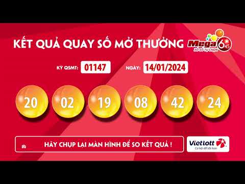 Mới nhất hôm nay Kết quả xổ số Vietlott hôm nay Mega 6/45 Ngày | Tra cứu nhanh