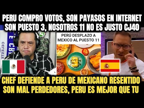 Mexican press upset by Peru's 3rd place in gastronomy, and Spanish chef comes to its defense.