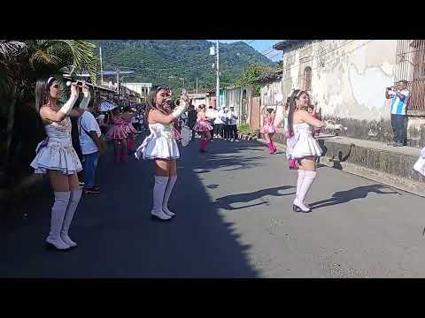 Fiestas patronales de Ataco Ahuachapán, desfile del correo 2025.