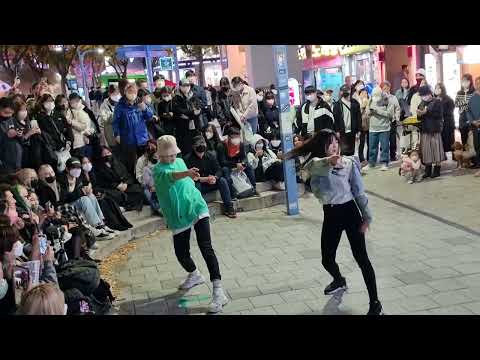 TUESDAY. YU KAGAWA, SHINHWA & HYOJIN. FANTASTIC INTERACTIVE. HONGDAE BUSKING.