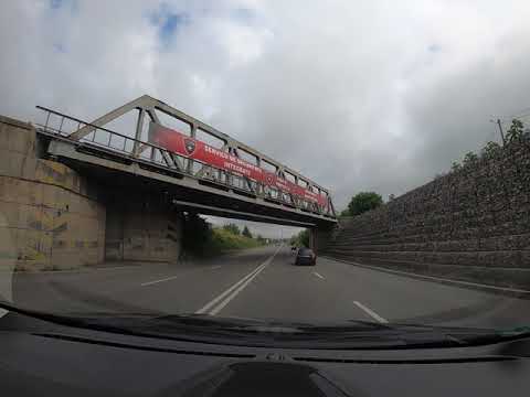 Driving from Tulcea, Romania to Constanta, Romania