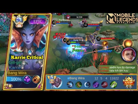 SESADIS INIKAH DAMAGE KARRIE CRITICAL ! LESLEY PUN SAMPAI TIDAK HABIS PIKIR DENGAN DAMAGENYA - MLBB