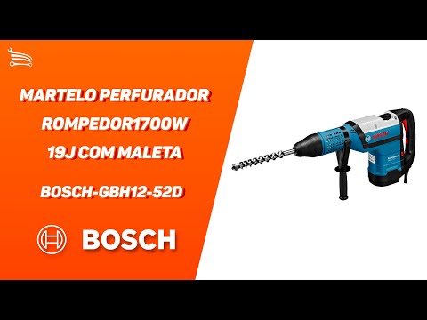 Martelo Perfurador Rompedor GBH12-52D 19J 1700W  com Maleta  - Video