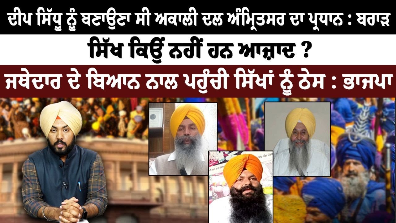 Why Sikhs have no Freedom? Deep Sidhu was to be elected as Chief of SAD Amritsar, Spokesman Debate Why Sikhs have no Freedom? Deep Sidhu was to be elected as Chief of SAD Amritsar, Spokesman Debate