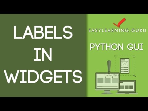 Labels in Widgets - PythonGUI Video Tutorial