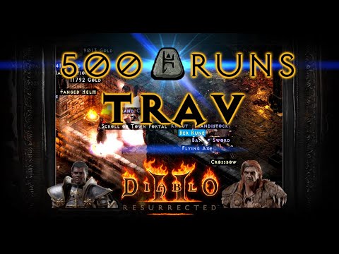 Diablo 2 Resurrected - 500 Travincal (Pala/Dru) HIGHLIGHTS + GIVEAWAY [BEST Trav Runs I've Ever Had]