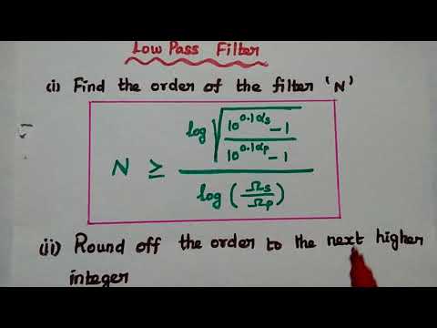 Steps of Analog Butterworth Filter Design
