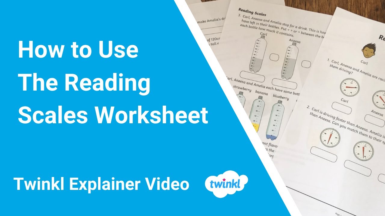 How to Use Reading Scales Activity Worksheet