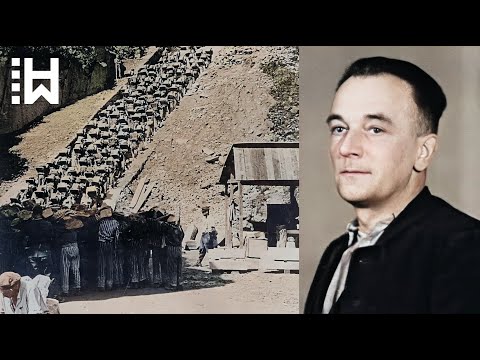 Execution of ruthless Nazi Guard at Mauthausen " Death Quarry " during WW2 - Johannes Grimm