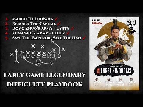 [Outdated] Liu Bei Early Game Legendary Difficulty Playbook - Total War: Three Kingdoms