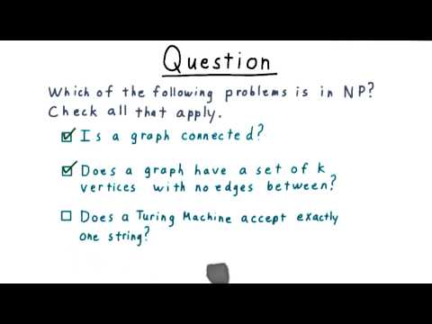 Which is in NP Quiz Solution Georgia Tech Computability Complexity Theory Complexity