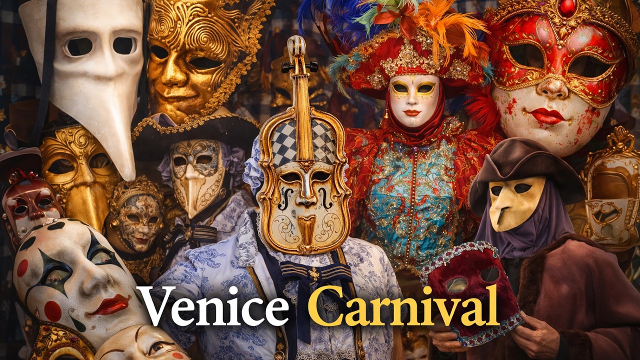 Immersive street-level walking tour through Venice Carnival Walking Tour  🇮🇹 Masks, Costumes & Street Performances, Italy, showcasing authentic urban landscapes, local architecture, and the vibrant atmosphere of the city's neighborhoods
