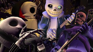 Skeletons Play Them Bones by Alice In Chains REDUX ft Sans - Skeletor - Jack Skellington - Grim from The Grim Adventures of Billy and Mandy