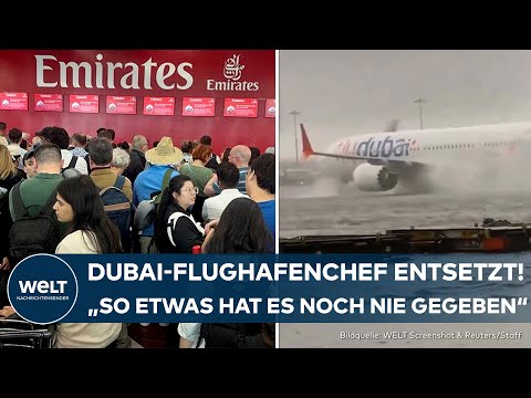 DUBAI UNTER WASSER: Chaos am Mega-Flughafen! VAE nicht vorbereitet auf heftige Wetterbedingungen