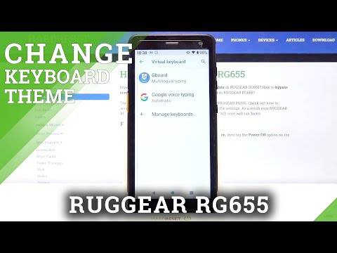 Photo as Keyboard Theme - RUGGEAR RG655 and Keyboard Background Customizing