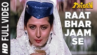 Raat Bhar Jaam Se Jaam Takrayega Lyrics - Tridev