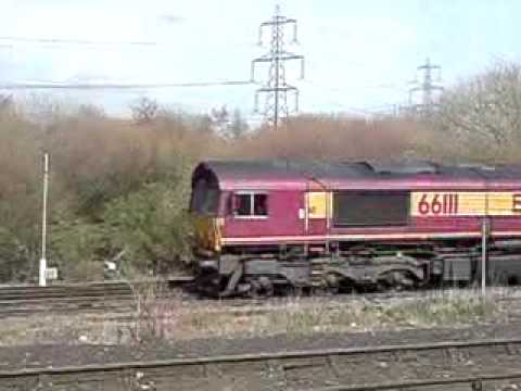 Class 66 111 on aggregates train