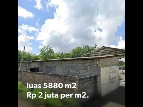 Gudang Cisauk Tanggerang . Lt 5880 m2. RP 2 jt per m2..