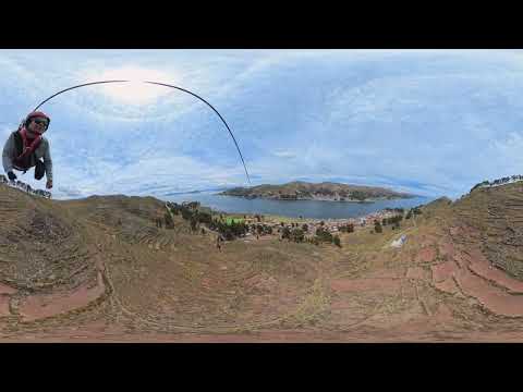 8K 360 Zipline Titicaca, Estrecho de Tiquina La Paz Bolivia 2 km