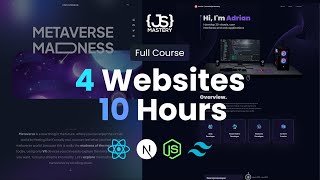10-Hour Masterclass: Develop 4 React Web Apps & Jumpstart Your Dev Career