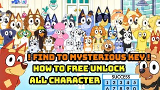 Bluey The Videogame Find To Mysterious Key How To Free Unlock All Character Bluey Lets Play
