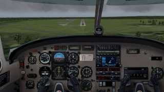 preview picture of video 'X-Plane 10 - IFR / ILS long landing at Marthas Vineyard, RWY 24'