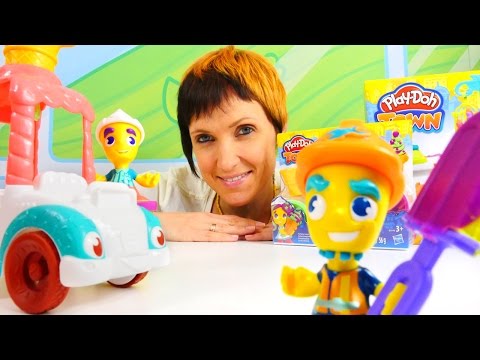 Плей До мороженое. Видео для детей. Маша и Play-Doh Town